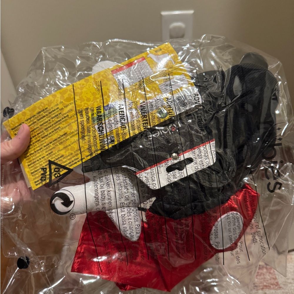 Charming Mouse Dog Costume - Black and Red - Picture 2 of 3